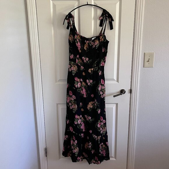 Reformation Black and Pink Floral Dress - Picture 4 of 5